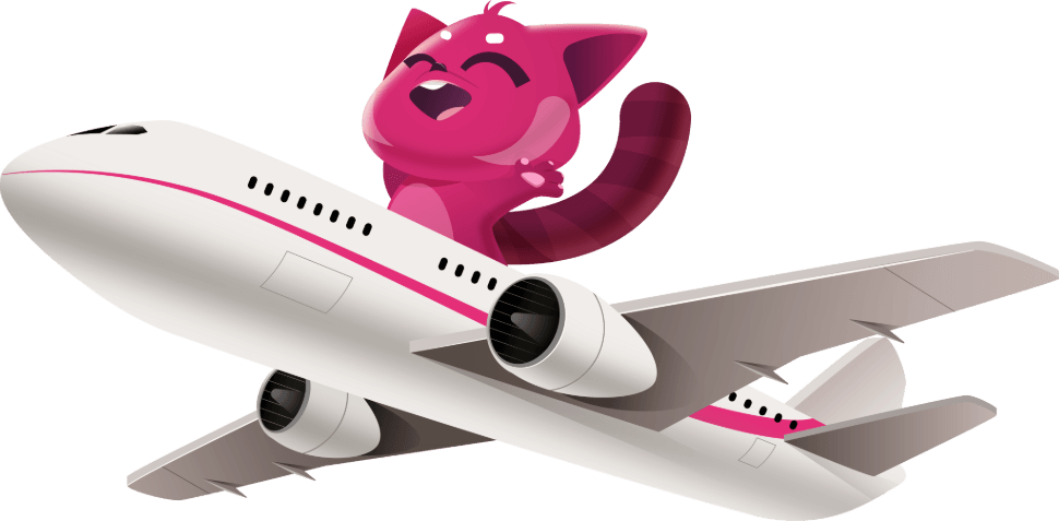 Oopbuy-style promotional aircraft illustration — Oopbuy Spreadsheet hub hero decoration